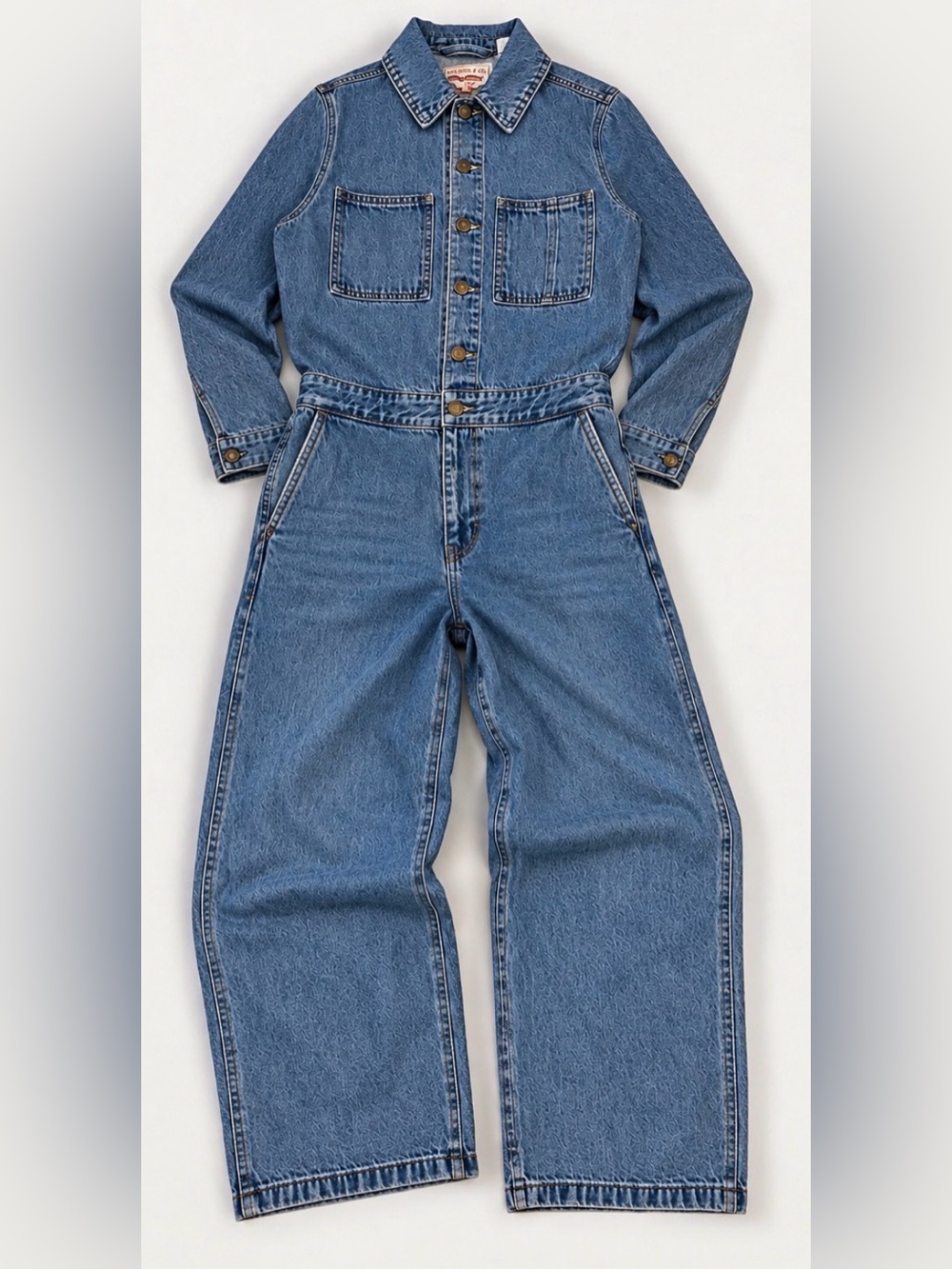 Levi's Big E Women's Western Jumpsuit Heritage Denim Coveralls Size XS Cropped